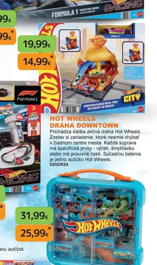 Hot Wheels Dráha Downtown