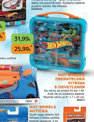 Hot Wheels Zberateľská vitrína s osvetlením