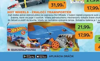 Hot Wheels - Žraločí transportér