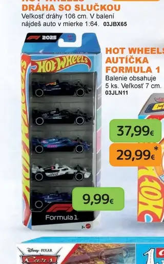 Hot Wheels Autíčka Formula 1