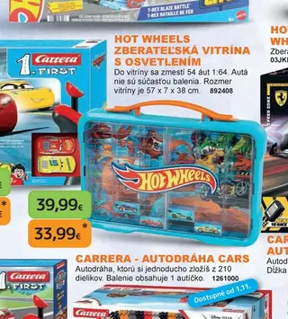 Hot Wheels Zberateľská vitrína s osvetlením