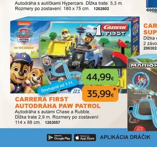 Carrera First Autodráha Paw Patrol