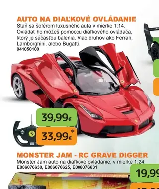 Auto na diaľkové ovládanie