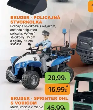Bruder Policajná štvorkolka