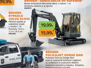 Bruder Rýpadlo Volvo ECR40