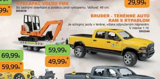 Bruder Terénne auto RAM s rýpadlom
