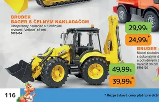 Bruder - Bager s čelným nakladačom