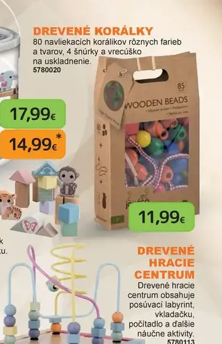 Drevené korálky
