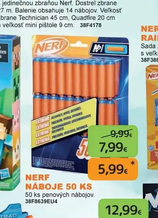 Nerf Náboje 50 ks