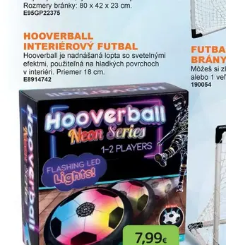 Hooverball interiérový futbal