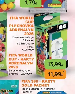 FIFA World Cup plechovka Adrenalyn 2026