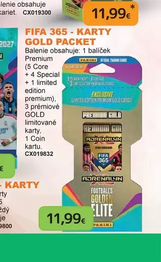 FIFA 365 karty Gold Packet
