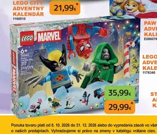 LEGO Marvel adventný kalendár