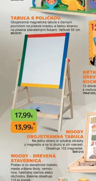 Tabuľa s poličkou
