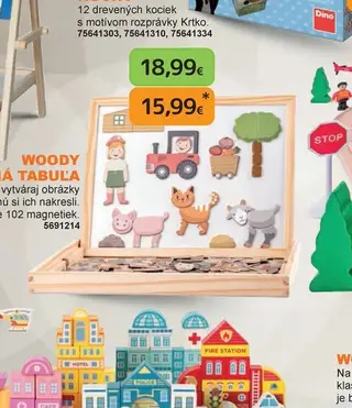 Woody Obojstranná tabuľa
