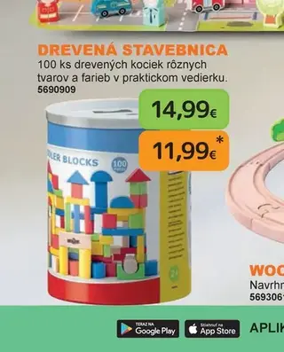 Drevená stavebnica 100 ks