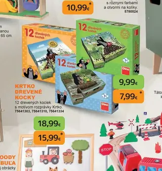 Krtko Drevené kocky
