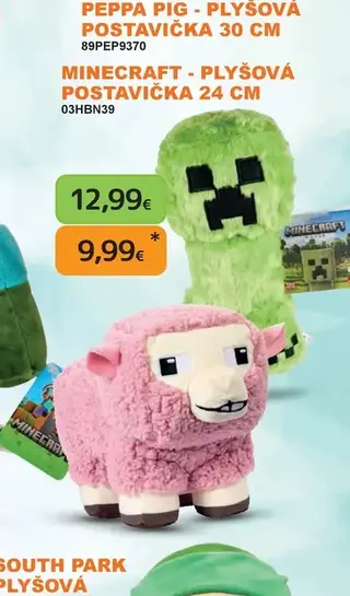 Minecraft - plyšová postavička 24 cm