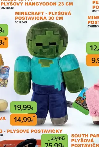 Minecraft - plyšová postavička 30 cm