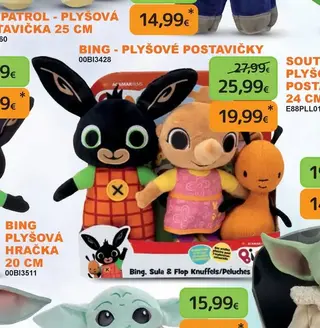 Bing - plyšové postavičky