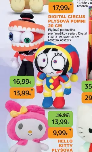 Digital Circus plyšová Pomni 20 cm