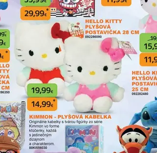 Hello Kitty plyšová postavička 28 cm