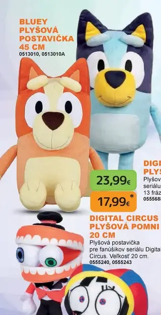 Bluey plyšová postavička 45 cm