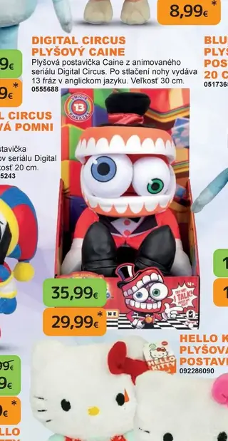 Digital Circus plyšový Caine
