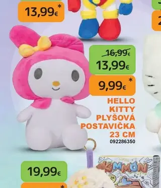 Hello Kitty plyšová postavička 23 cm
