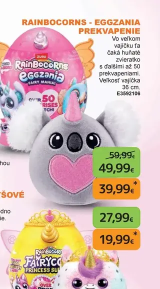 Rainbocorns Eggzania prekvapenie