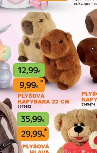 Plyšová kapybara 22 cm