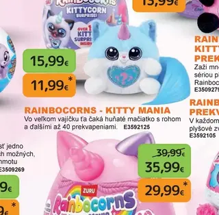 Rainbocorns Kittycorn prekvapenie