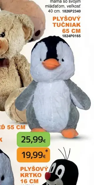 Plyšový tučniak 65 cm