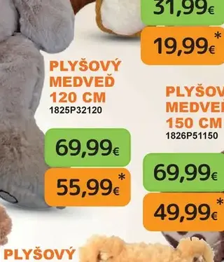 Plyšový medveď 120 cm