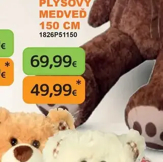 Plyšový medveď 150 cm