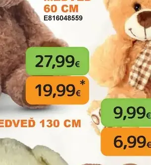 Plyšový medveď 60 cm