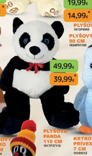 Plyšová panda 110 cm