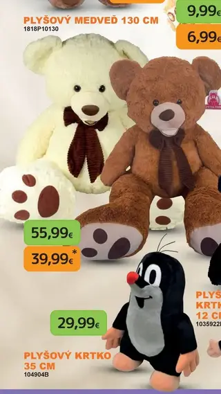 Plyšový medveď 130 cm