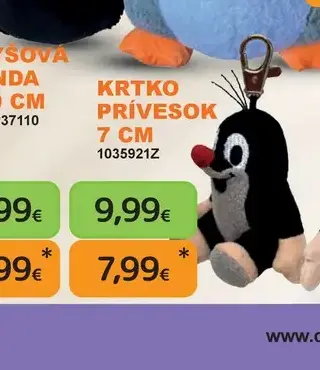 Krtko prívesok 7 cm