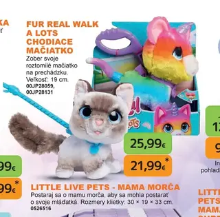 Fur Real Walk a Lots chodiace mačiatko