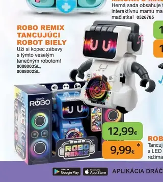Robo Remix Tancujúci robot biely