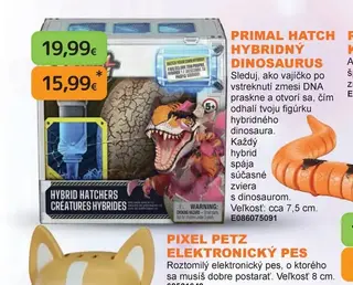 Primal Hatch Hybridný dinosaurus