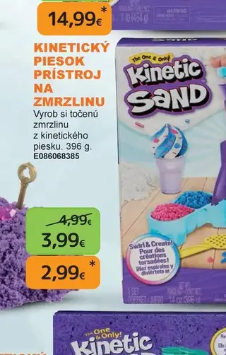 Kinetický piesok Prístroj na zmrzlinu 396 g
