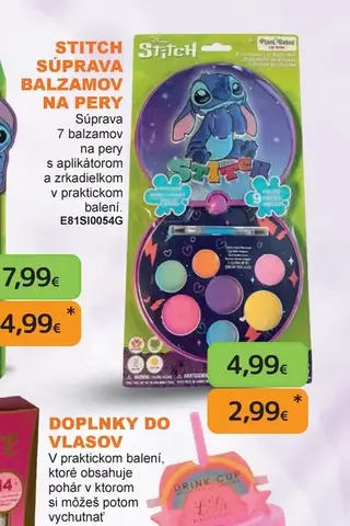 Stitch súprava balzamov na pery
