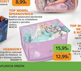TOP MODEL Šperkovnica