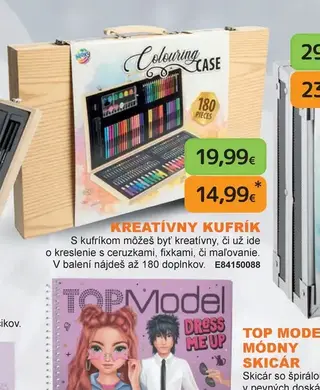 Kreatívny kufrík 180 doplnkov