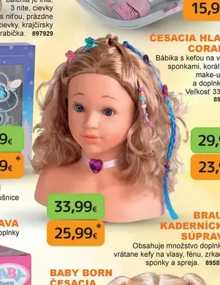 Česacia hlava Coralie