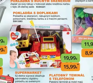 Pokladňa s doplnkami