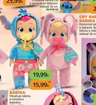 Cry Babies bábika Stitch