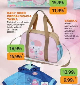 Baby Born Prebaľovacia taška